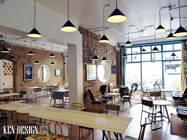 Gợi ý cách trang trí quán cafe phong cách công nghiệp cực chất